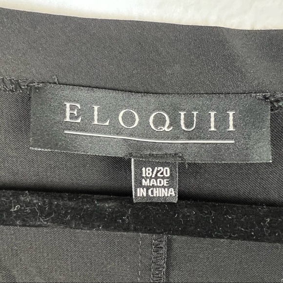 ELOQUII V Neck Dress with Dolman Sleeves, Black, Size 18/20, NWT! - Picture 9 of 10